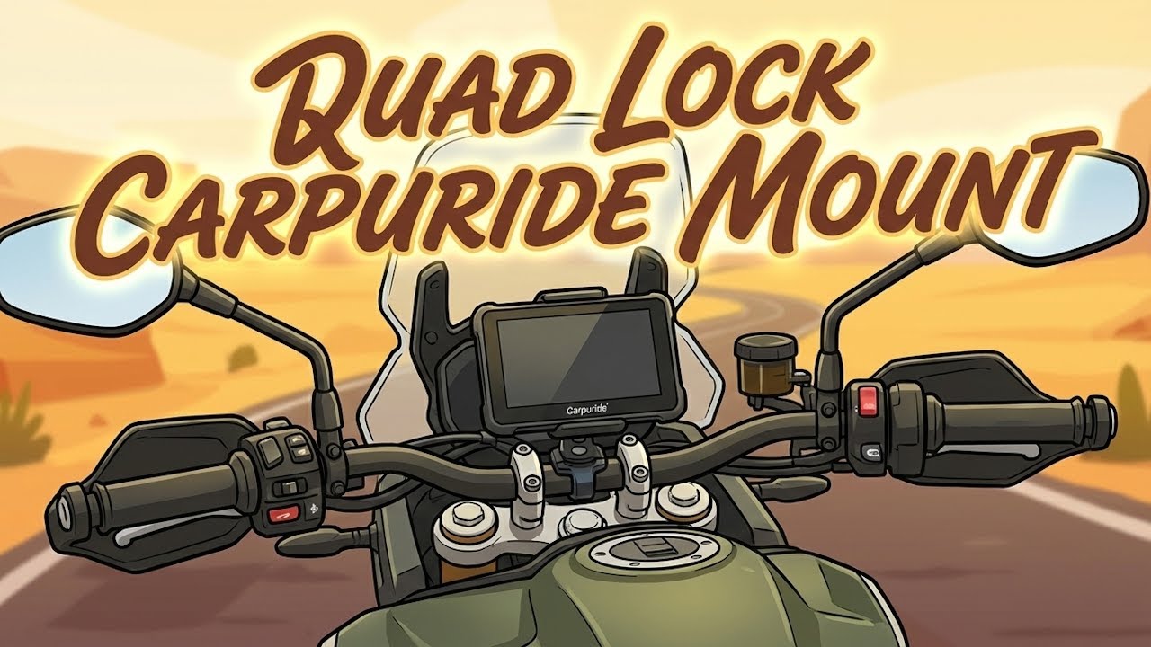 Evotech Carpuride Quadlock Handlebar Mount on a 2023 Triumph Tiger 1200 Rally Explorer