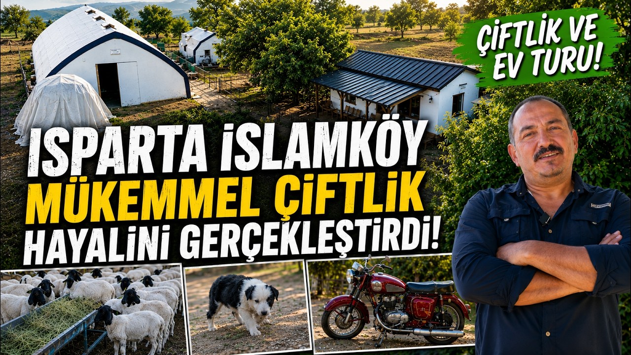 Muhteşem Bir Köy Hayatı Kurmuş! Müstakil Evi, Koyunları, Bahçesi ile Hayal Hayat