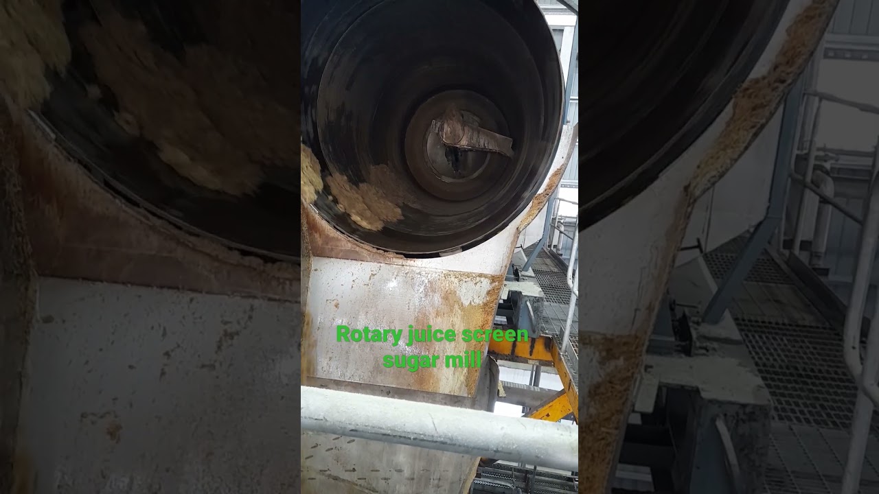 Rotary screen sugar mill Mesh screen #work #proses #sugar #shorts
