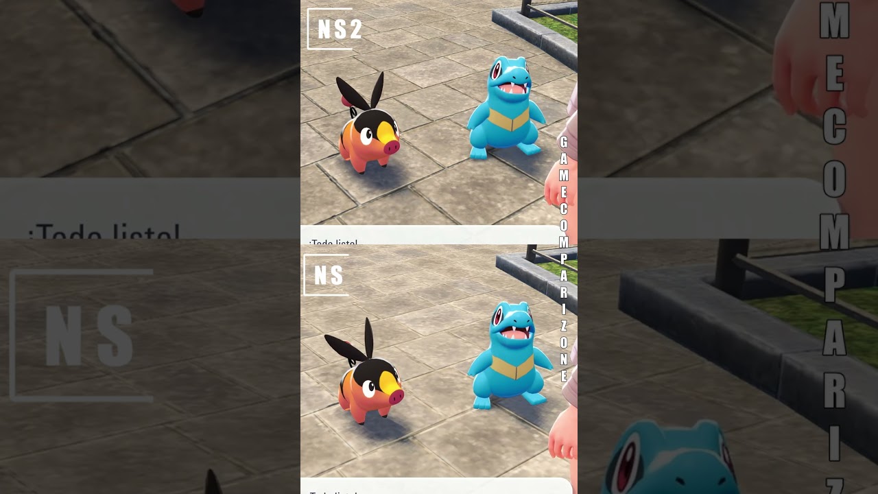 This is how TEXTURE DIFFERENCE looks - Pokemon Legends ZA switch vs switch 2