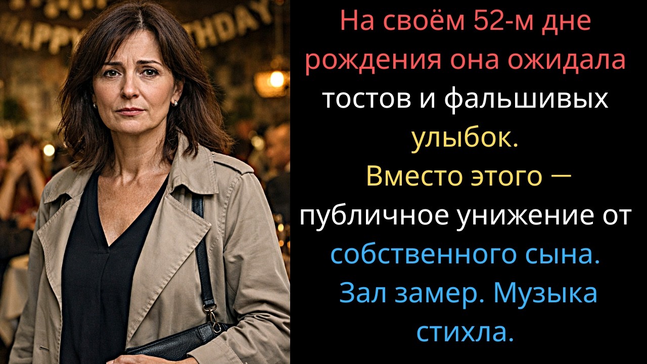 «На моём дне рождения мой сын сказал, что все устали от меня. Я взяла микрофон —