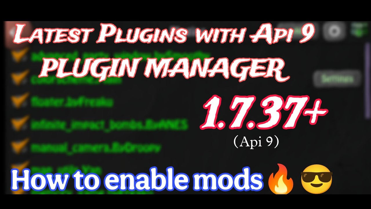 Latest Plugin Manager and other Mods | 1.7.37+ Bombsquad mods 🔥.
