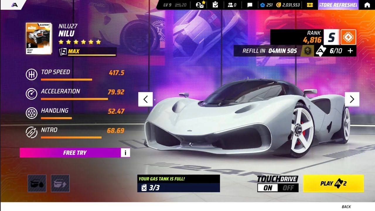 #asphalt9legends  nilou daily event