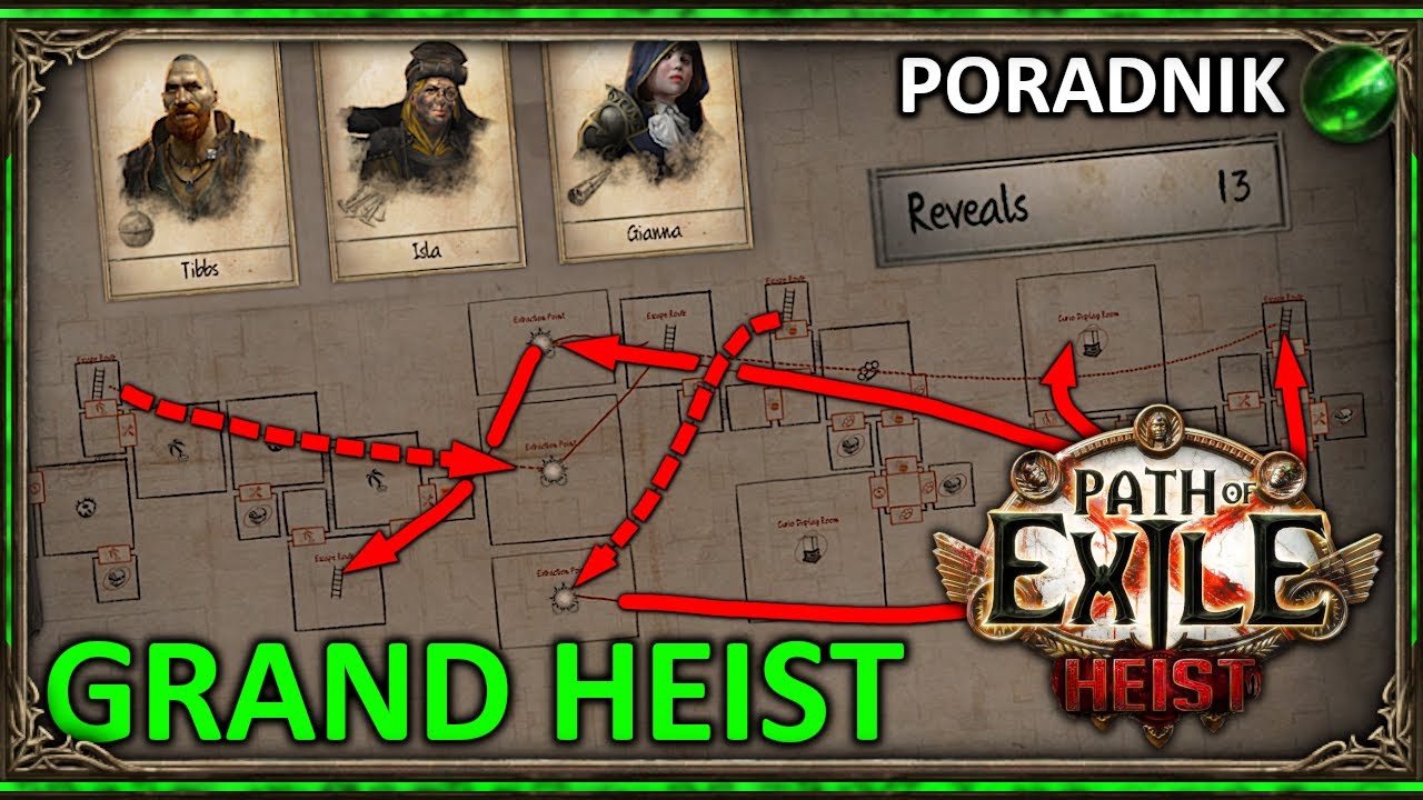 O co chodzi w GRAND HEIST? (Poradnik - Mechaniki) ◼ Path of Exile (3.12)