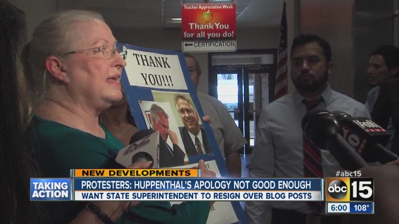 Protesters say John Huppenthal's apology not good enough