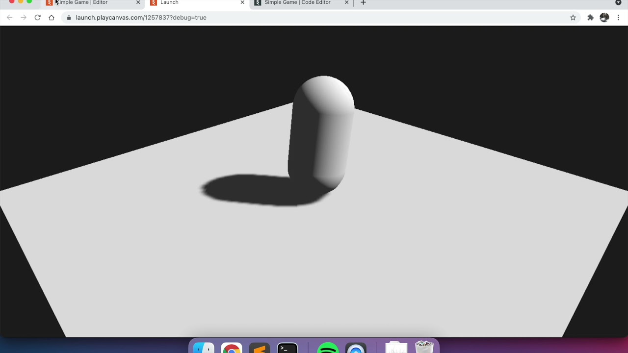 Create a simple game with PlayCanvas