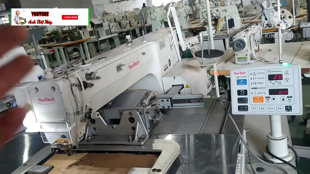 cách test Motor & Sensor máy may lập trình from brother
