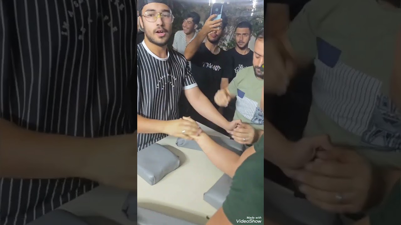 تجمع الموصل تيم TRT مباريات ودية Armwrestling practice sparring in iraq musel