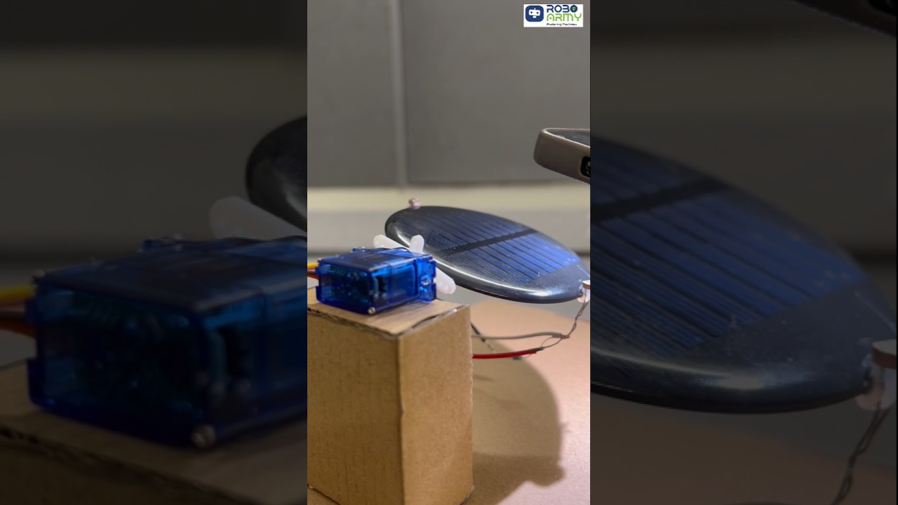 DIY Solar Tracker Using Arduino  #roboarmy #scienceproject #arduinoproject #solartracker
