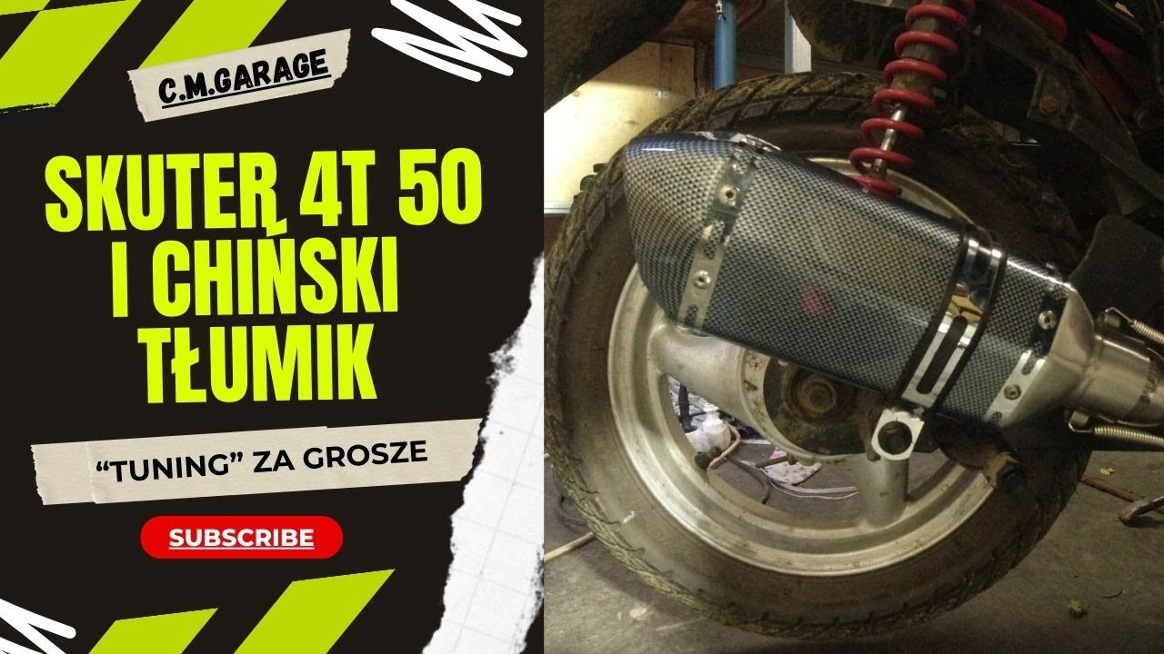 Chińska Końcówka Wydechu W Skuterze 4t GY6 139QMB
