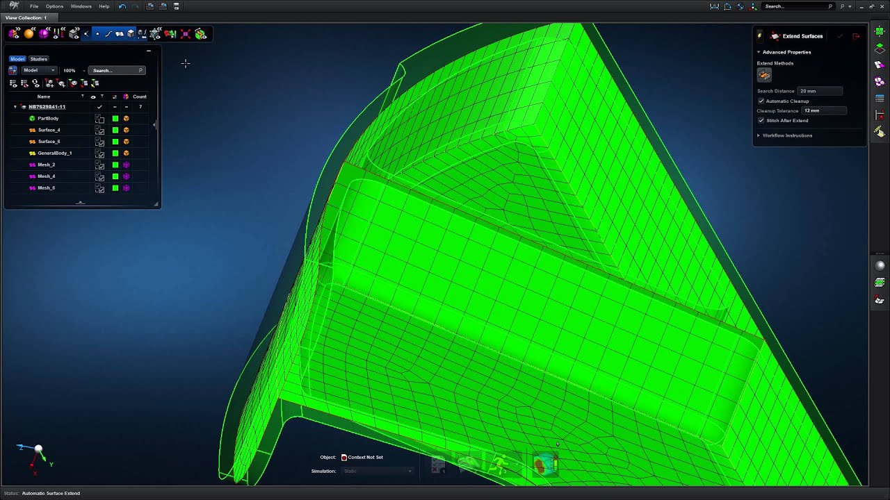 Mid-Surface Modeling for FEA - MSC Apex