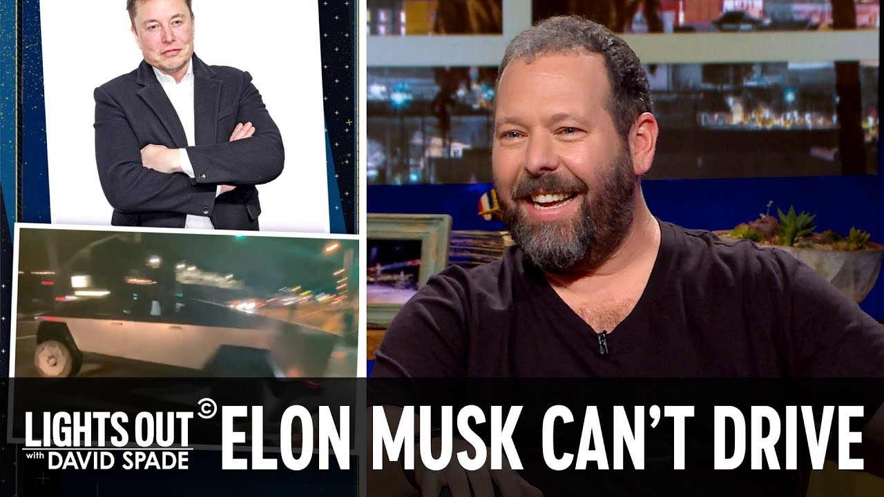 Elon Musk Can’t Drive a Cybertruck (feat. Bert Kreischer) - Lights Out with David Spade