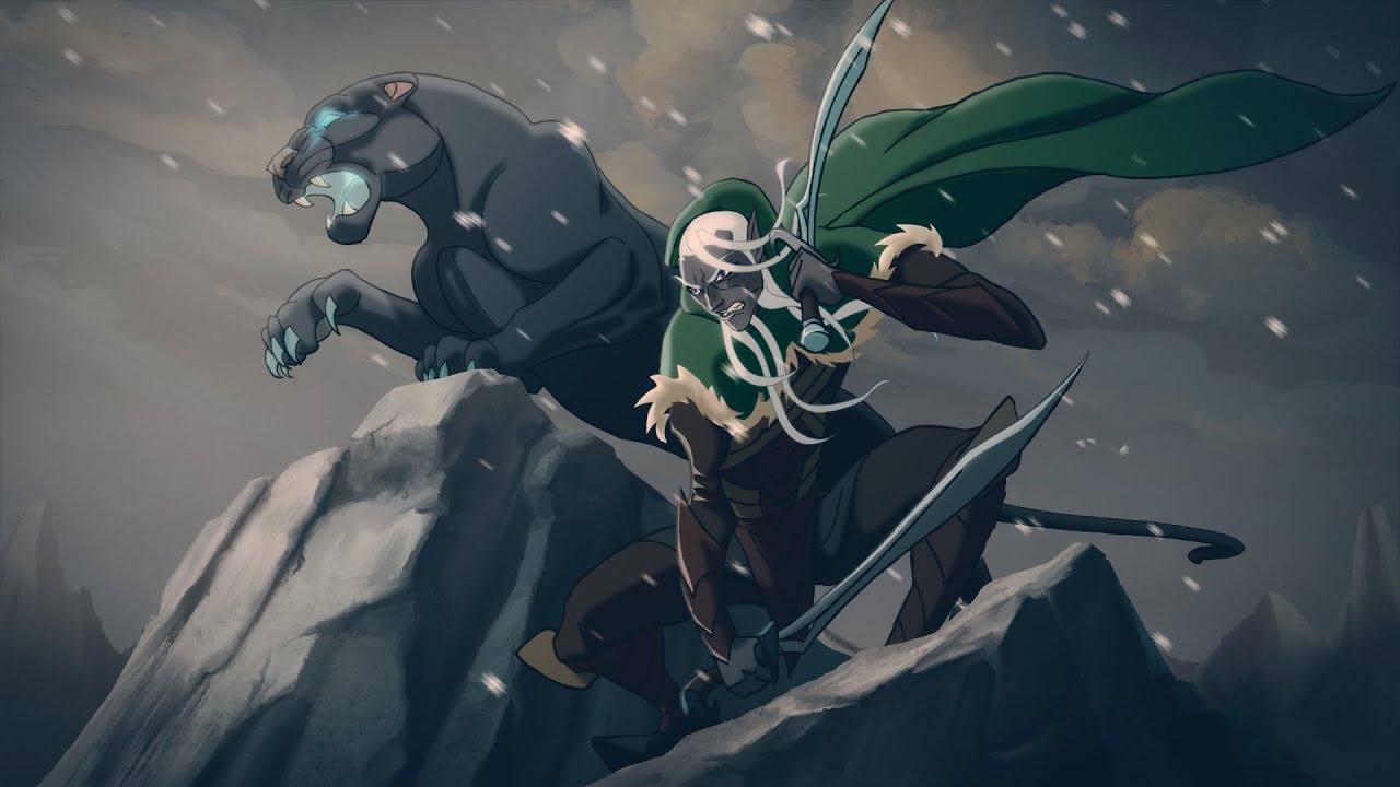 The Legend of Drizzt & Guenhwyvar Animated - Dungeons and Dragons Teaser.