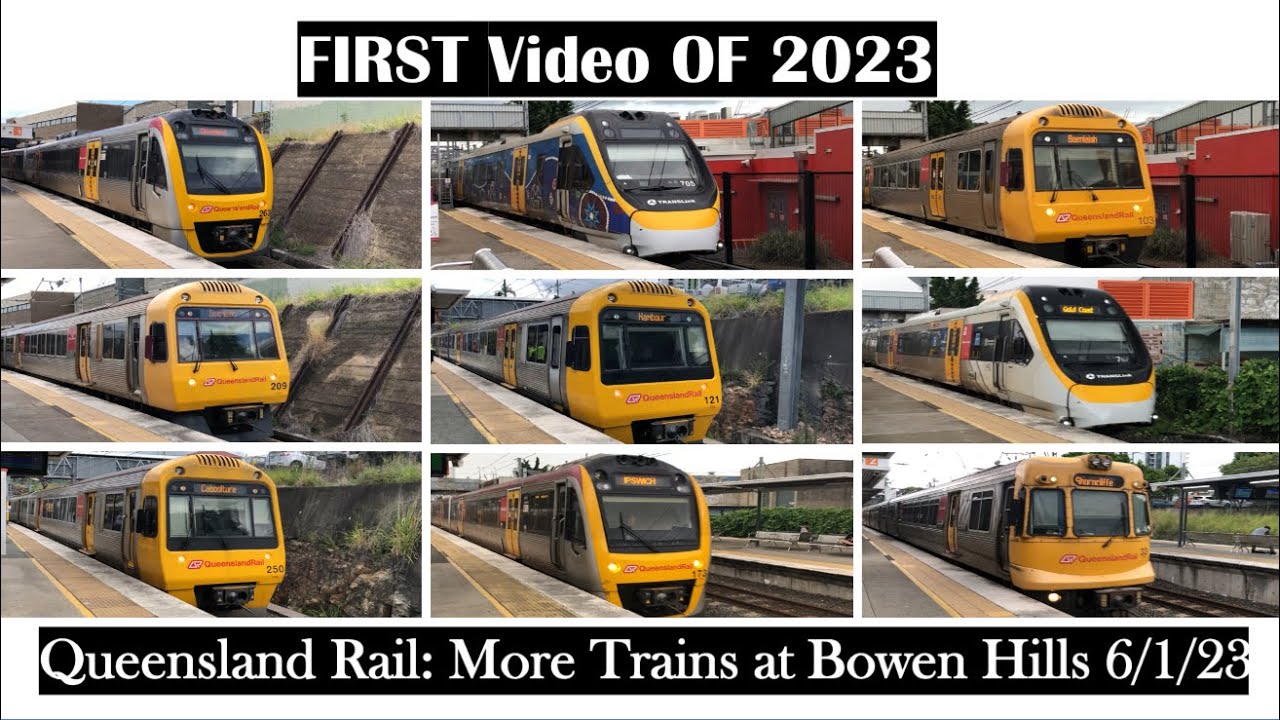 Queensland Rail: More trains at Bowen Hills Station [First Video In 2023]