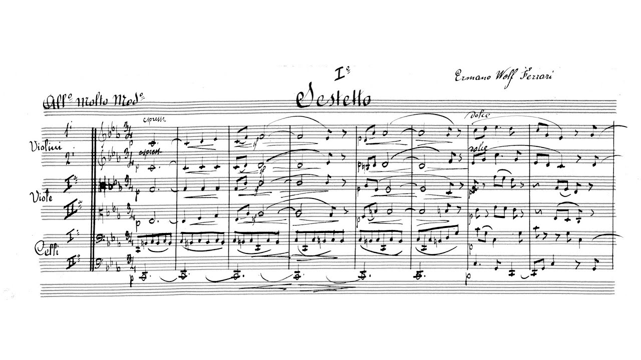 Ermanno Wolf-Ferrari – String Sextett, in C minor