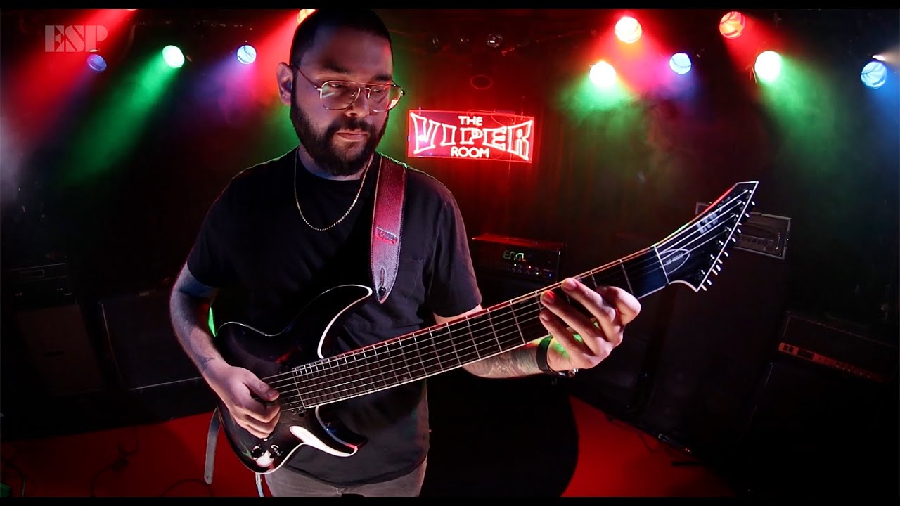 ESP Guitars: LTD Deluxe H3-1007 Baritone Live Performance Demo by Rodney Dudum