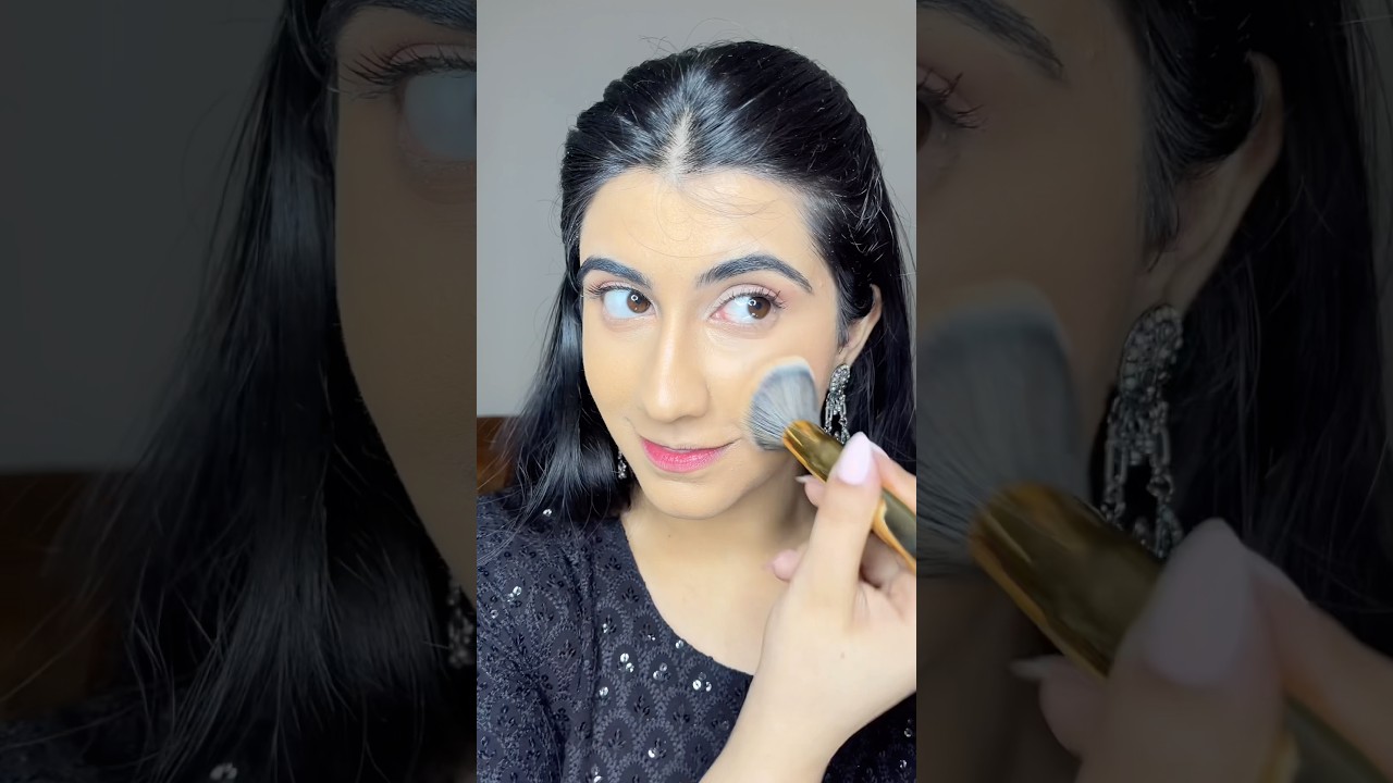 Cream blusher application 