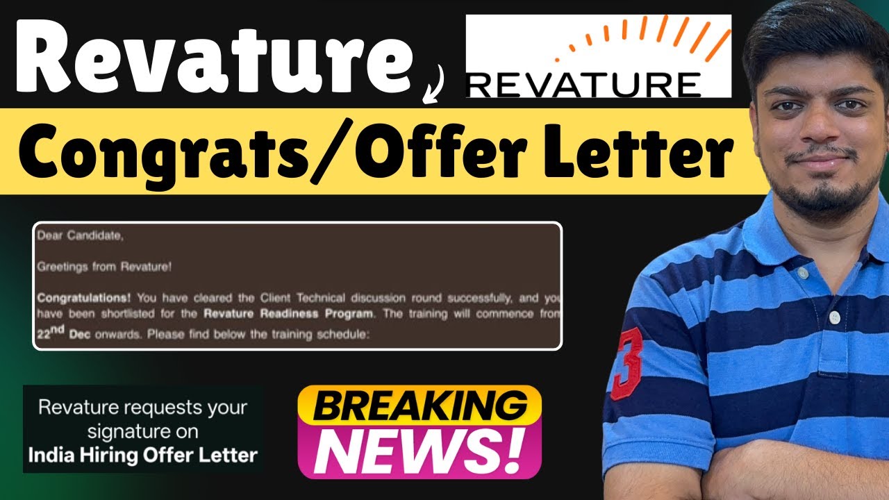🔥Предложение о работе от Revature и поздравительное письмо | Программа подготовки к работе в Reva...