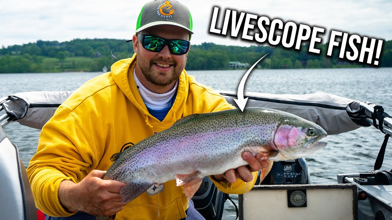 Catching TROPHY TROUT on Garmin Livescope | INSANE LiveScope Underwater Footage!