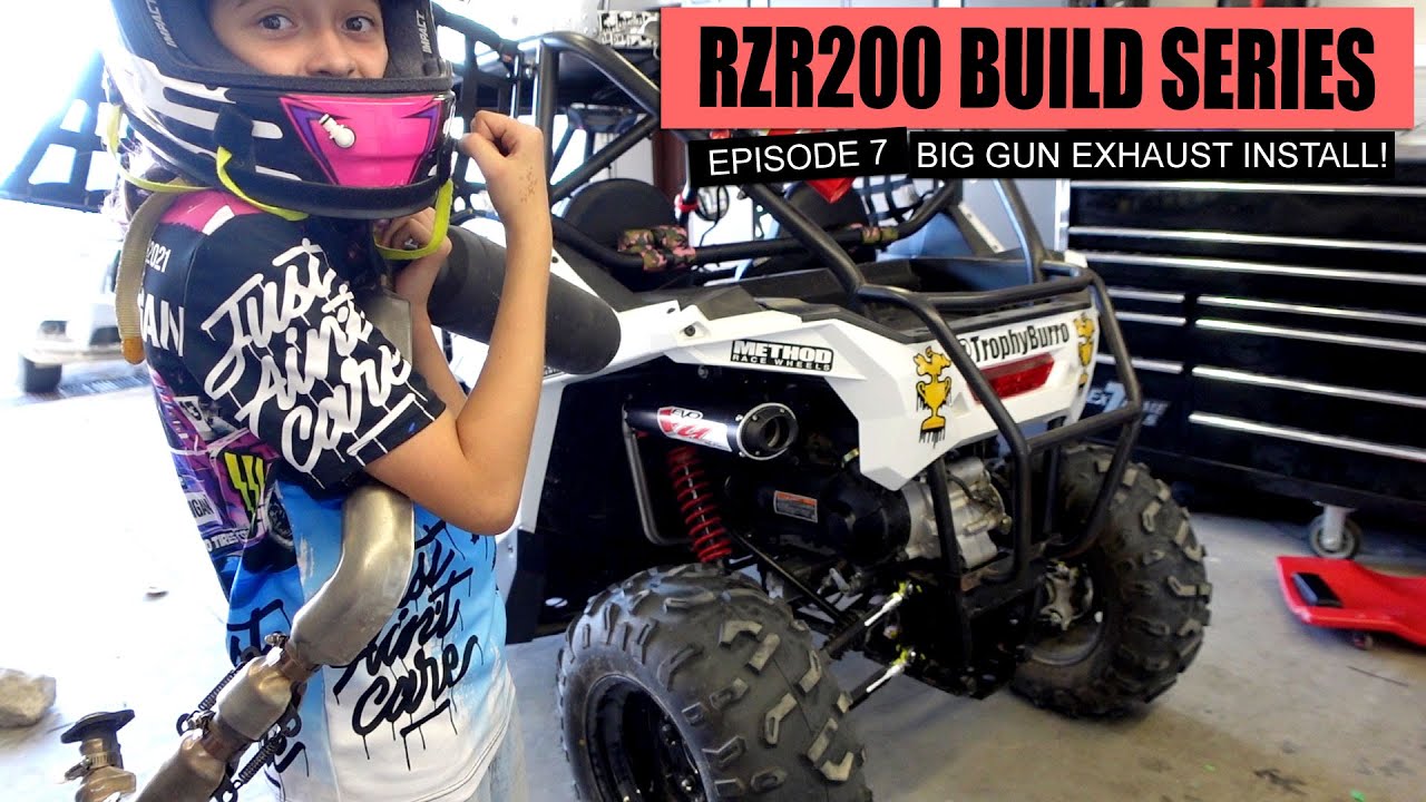 BigGun Exhaust Installed on RZR 200 Adds Big Power!
