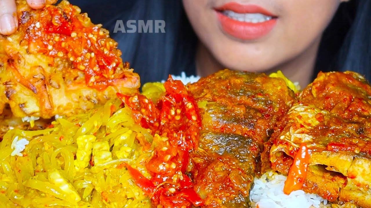 ASMR IKAN PEDAS *LODEH PEPAYA MUDA ||MAKANAN INDONESIA ||MUKBANG INDONESIA #ASMR #asmrsounds