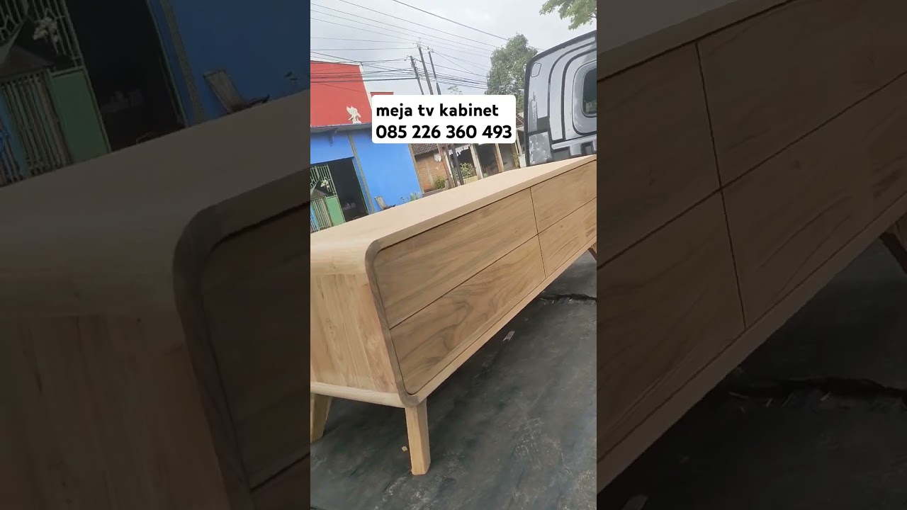 meja tv kabinet buffet jati meja kayu jati