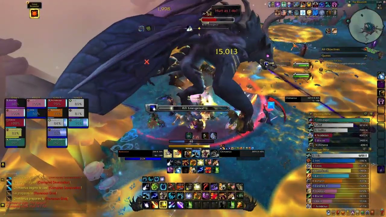 Heroic chimaerus The Dreamrift ptr raid Balance druid pov