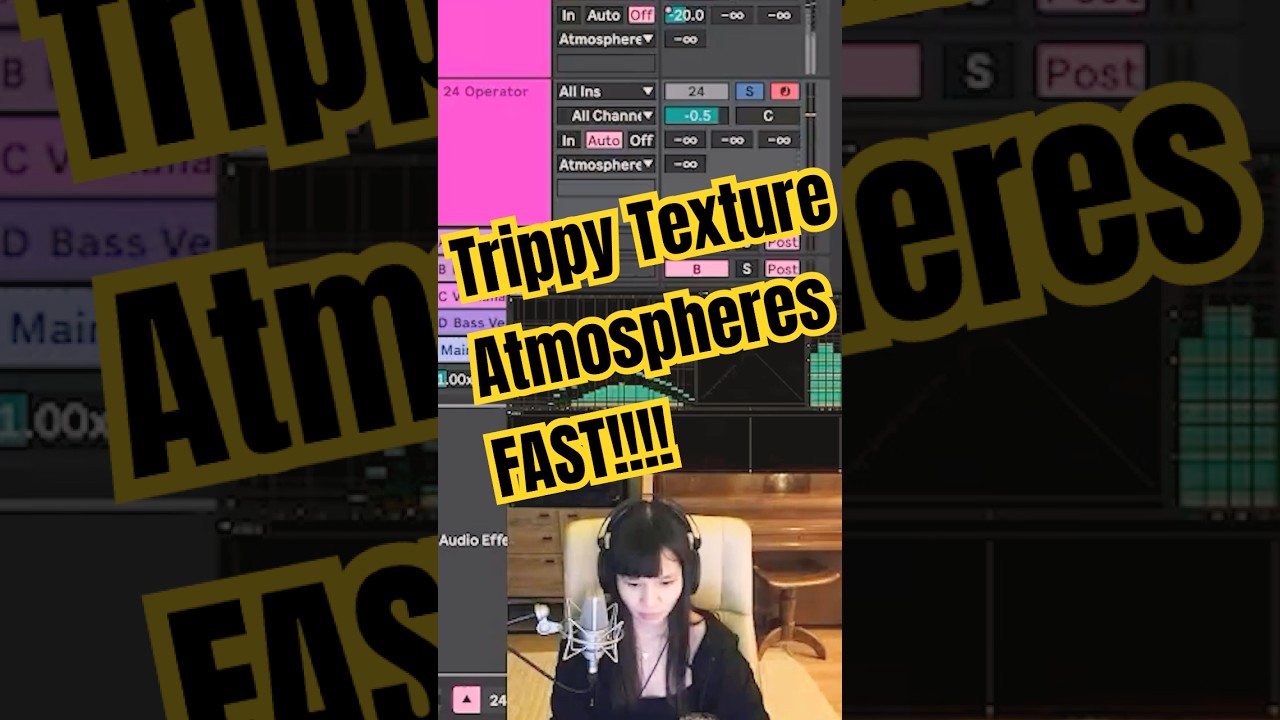 Synthesize Trippy Atmospheres: Simple & Fast #femaleproducer #techno  #electronicmusic #sounddesign