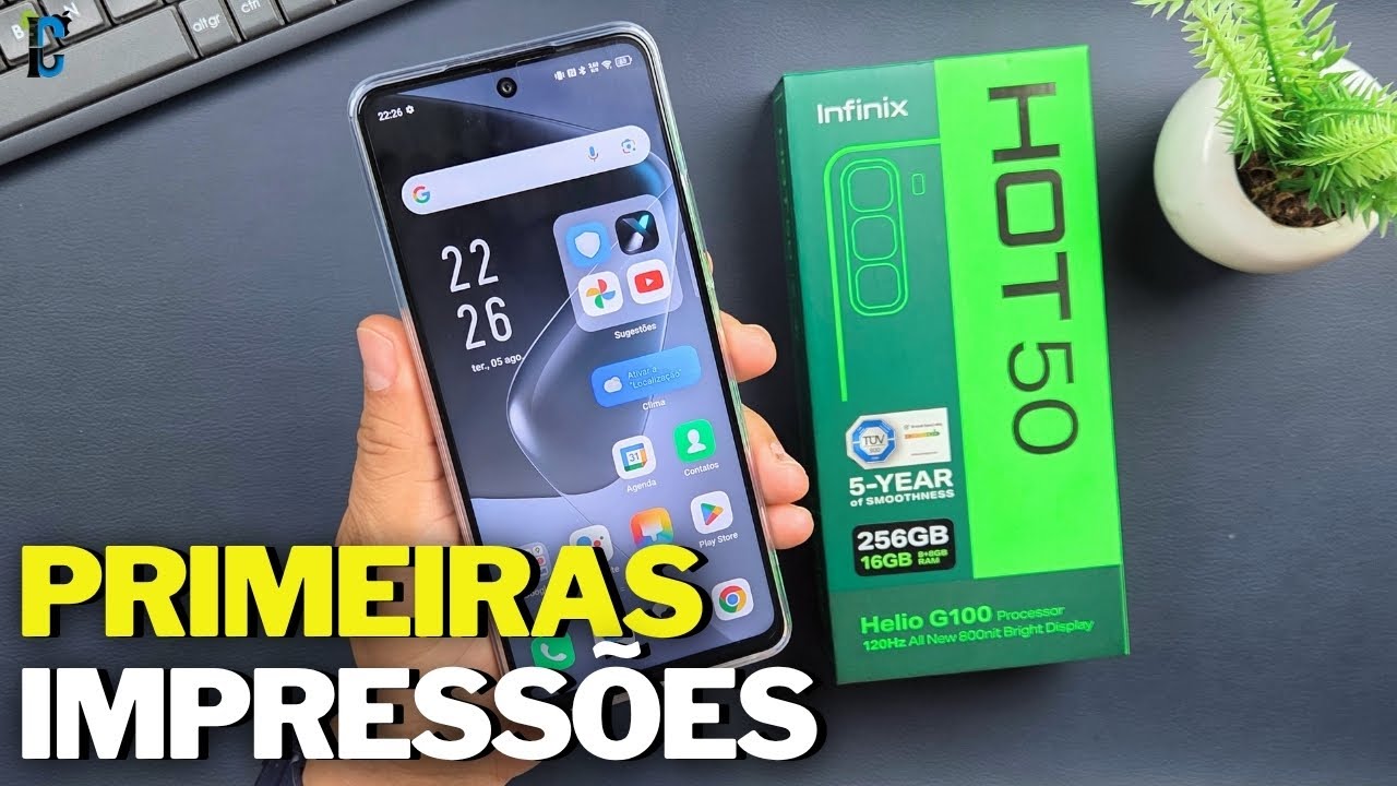 Primeiras Impressões com o Infinix Hot 50 4G!