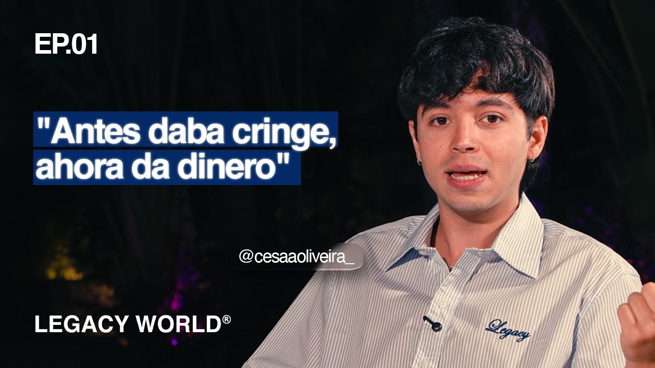 Ser tiktoker daba cringe, ahora da dinero, con Cesar Oliveira | LEGACY PODCAST EP.01
