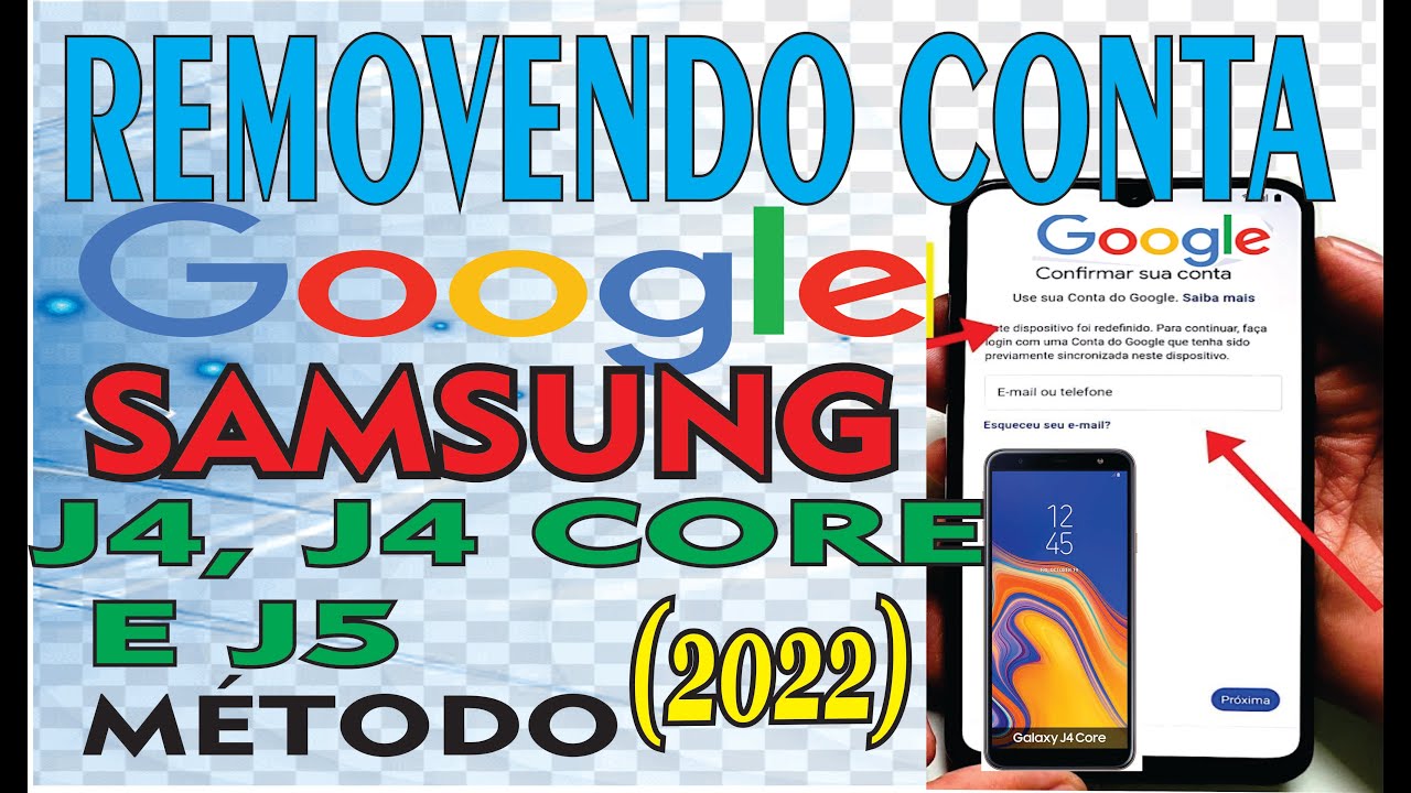 COMO REMOVER CONTA GOOGLE DO J4 E J4 CORE E J5  COM WI-FI