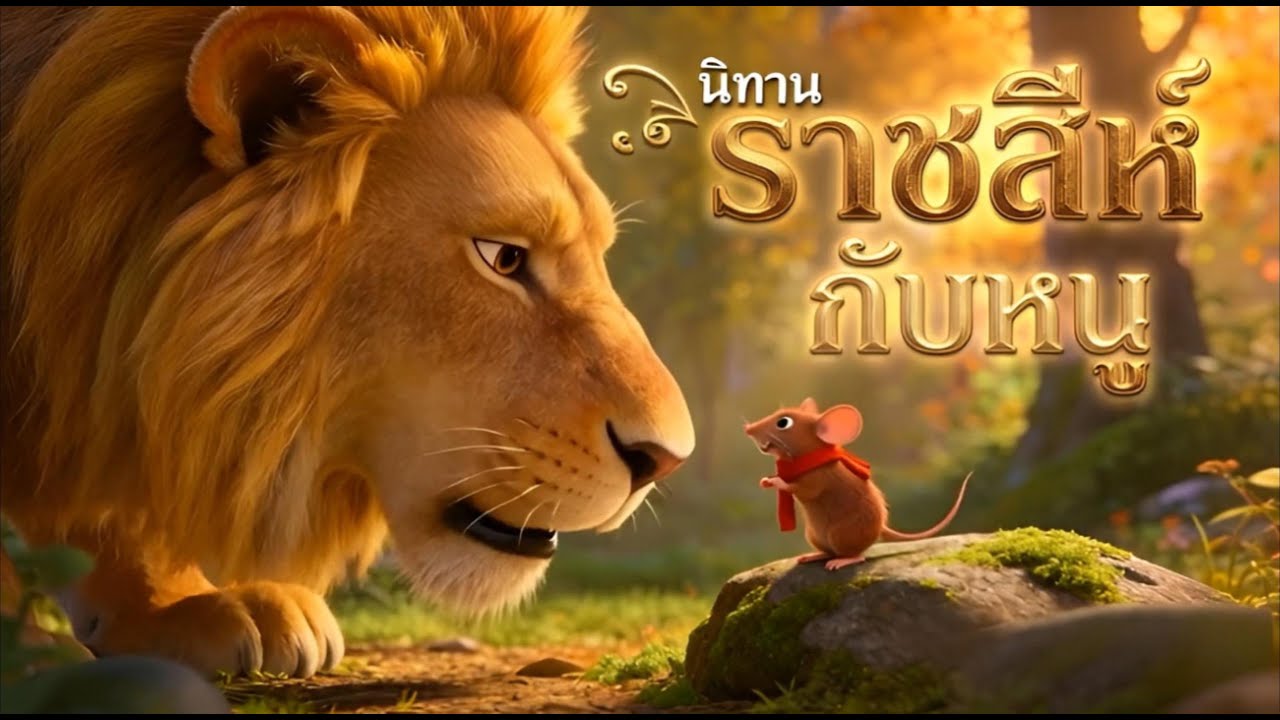 เมื่อราชสีห์ติดกับดัก! ใครจะช่วยเจ้าป่า? | นิทานเรื่อง ราชสีห์กับหนู
