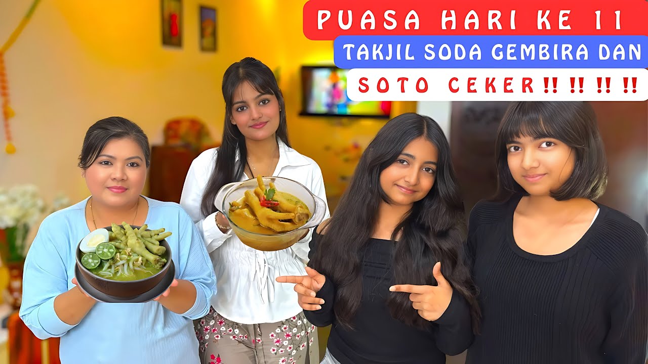 Puasa Hari Ke 11‼️Bikin Takjil Soda Gembira Dan Soto Ceker‼️