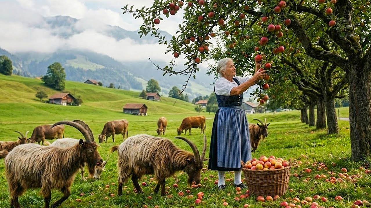 Peaceful life in the countryside of Stäubifall, Swiss | Waking up to Earth's best waterfall