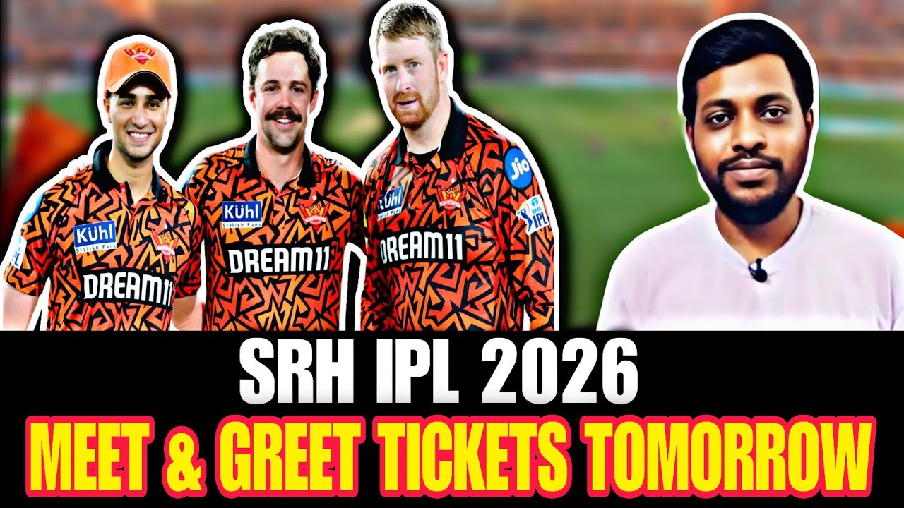 srh meet and greet tickets sale | srh ipl 2026 meet and greet event tickets | srh meet and greet
