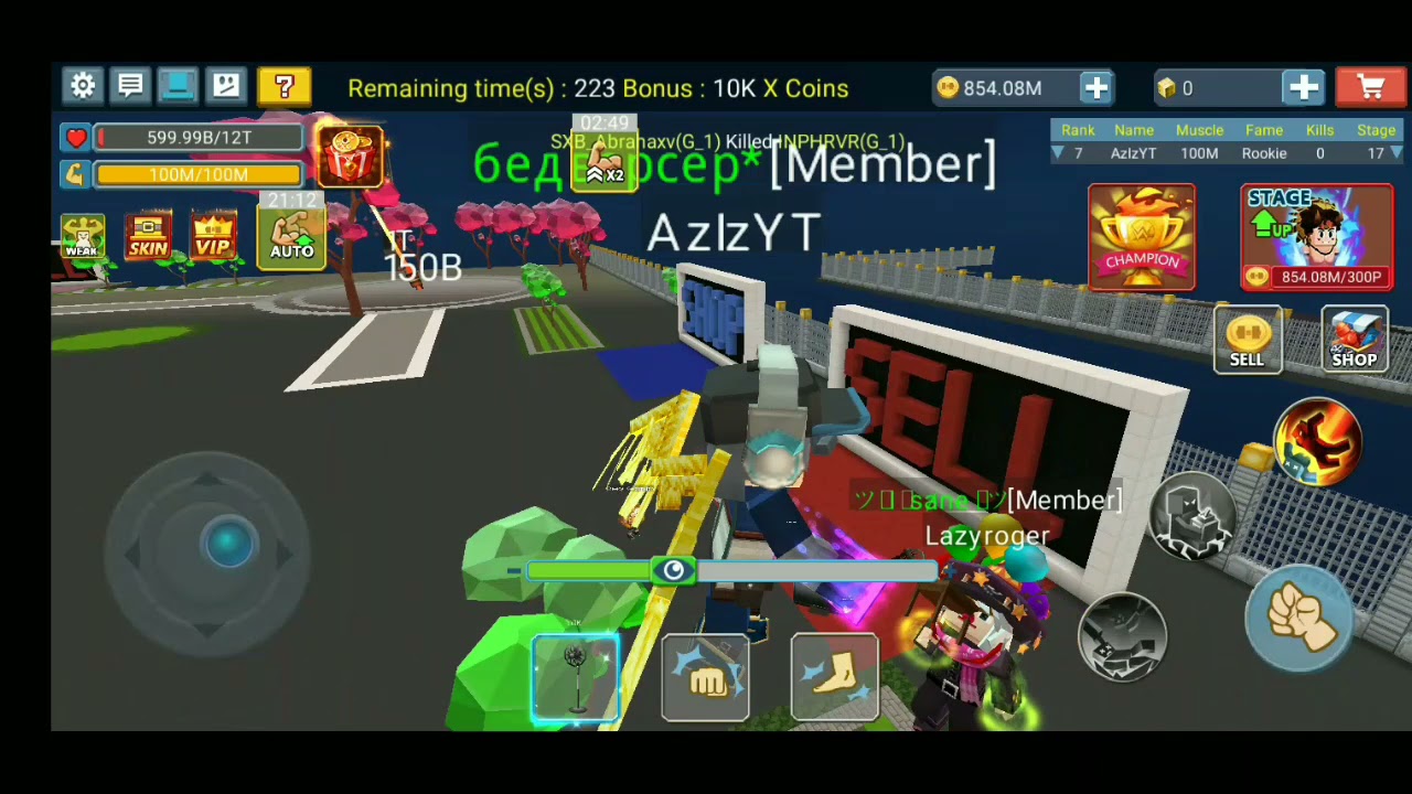 Blockaman go wwe school simulator 17Stage