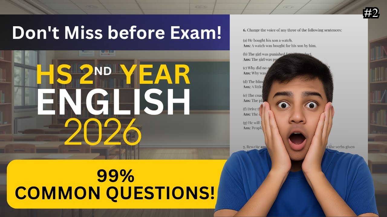 HS 2nd Year English 2026 | Report Writing Common Questions 🔥 | Full Solved | AHSEC 2026
