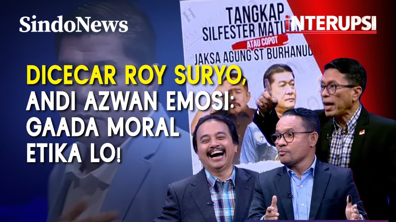Dicecar Roy Suryo, Andi Azwan Emosi: Gaada Moral Etika Lo!  | Interupsi