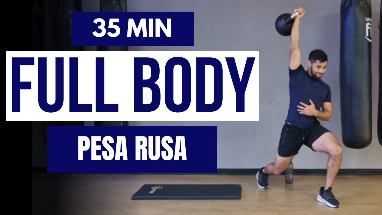 Rutina kettlebell AVANZADA full body 🔥 Ejercicios con pesa rusa para cuerpo completo