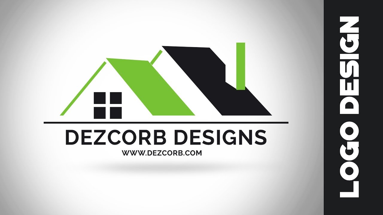 How to design a logo in photoshop cs6 |  Logo Design Tutorial | Real Estate Logo Design
