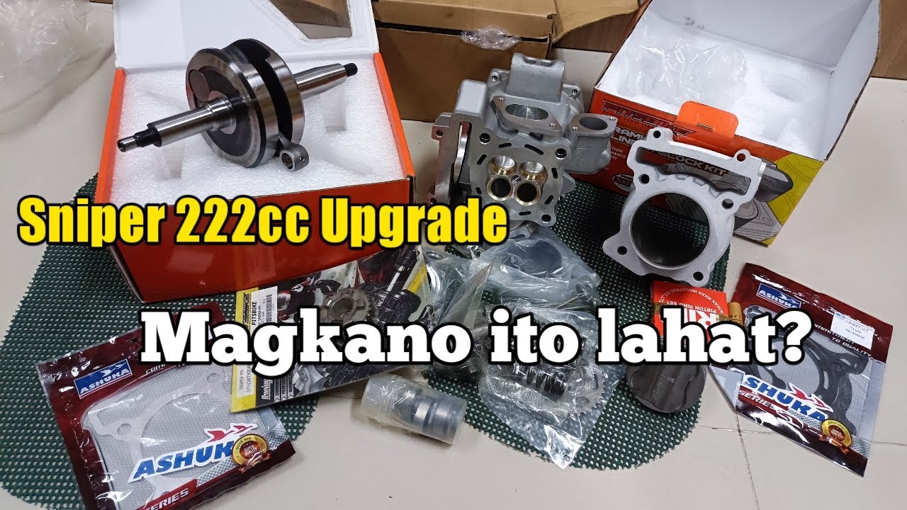 Sniper 135 Upgrade to 222cc magkano lahat? Sa mga interested watch this hehe