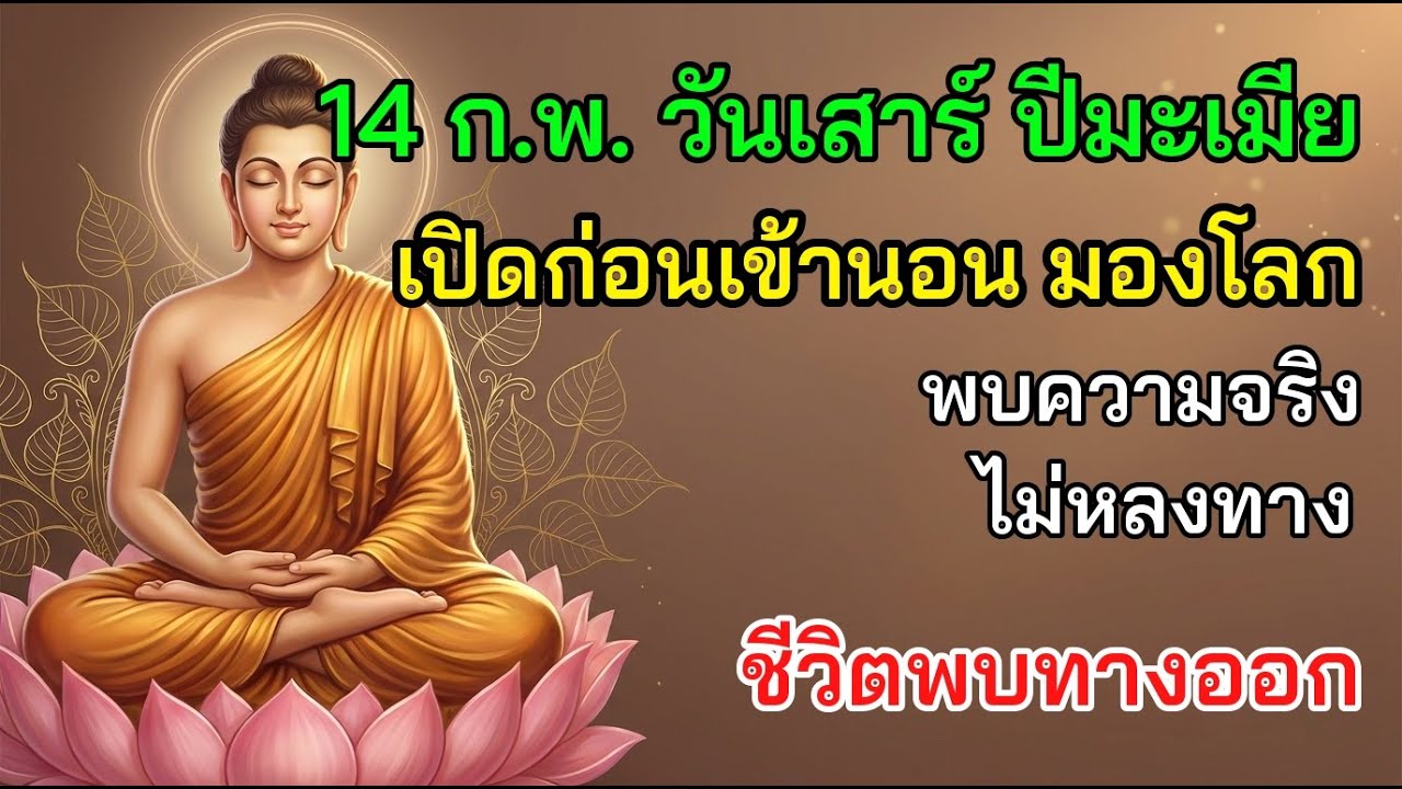 ✨ 14 ก.พ. วันเสาร์ ปีมะเมีย เปิดก่อนเข้านอน มองโลก พบความจริง ไม่หลงทาง