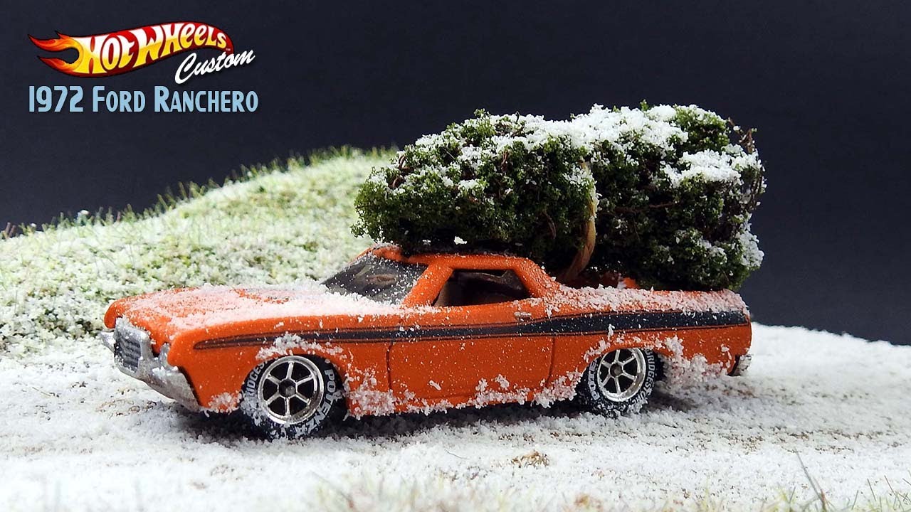 Hot Wheels Custom 1972 Ford Ranchero | Getting A Christmas Tree Diroama