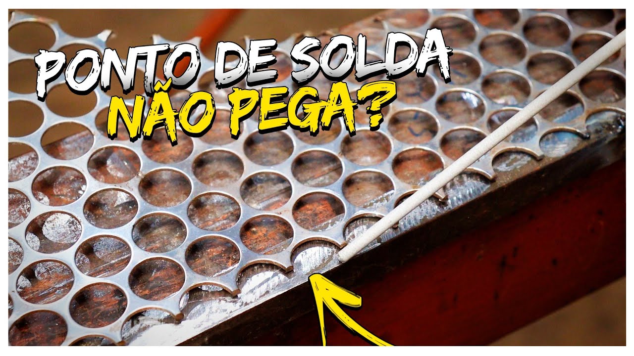 É Fácil soldar Telas desse jeito! Com Eletrodo Revestido, Assim o ponto não Solta! telas de Moedas.