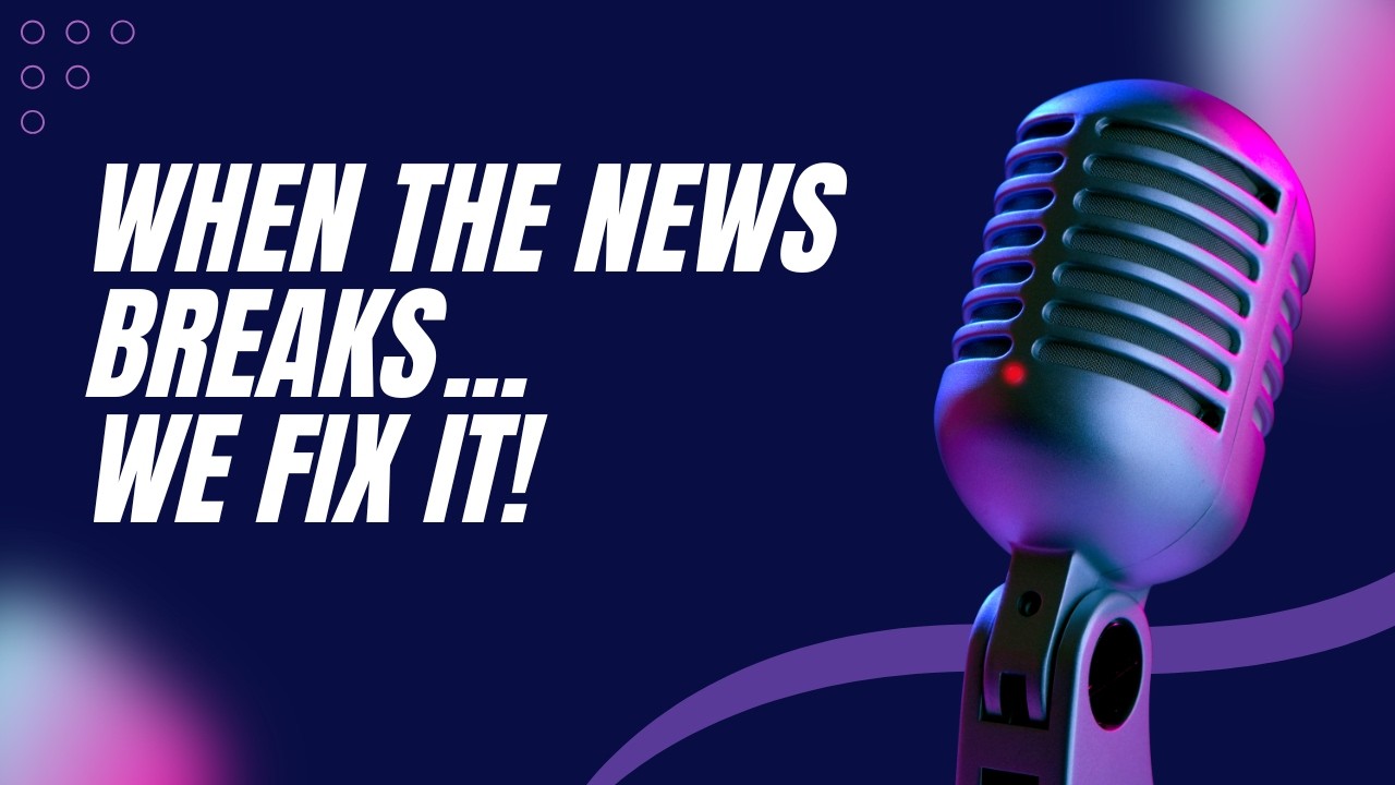 Breaking News! Or, rather, breaking *down* the news....
