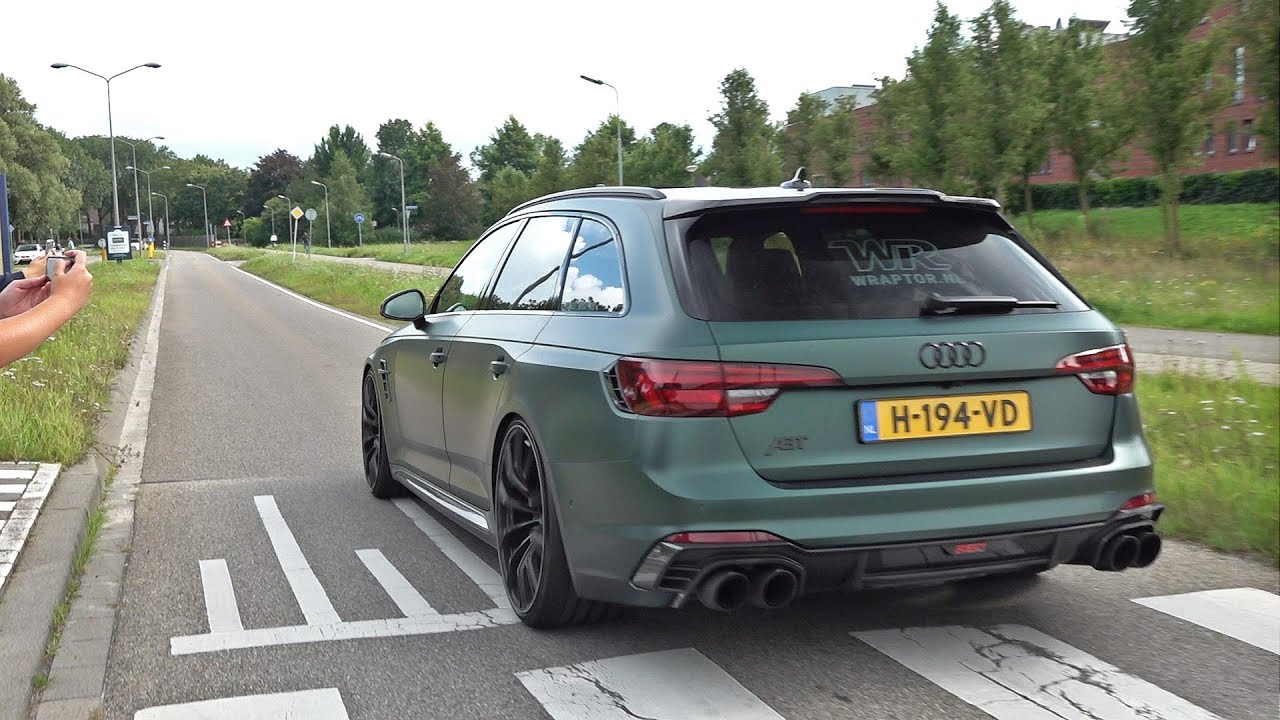 530HP ABT Audi RS4+ Avant B9 1/50 - Engine Start Up & LOUD Accelerations!