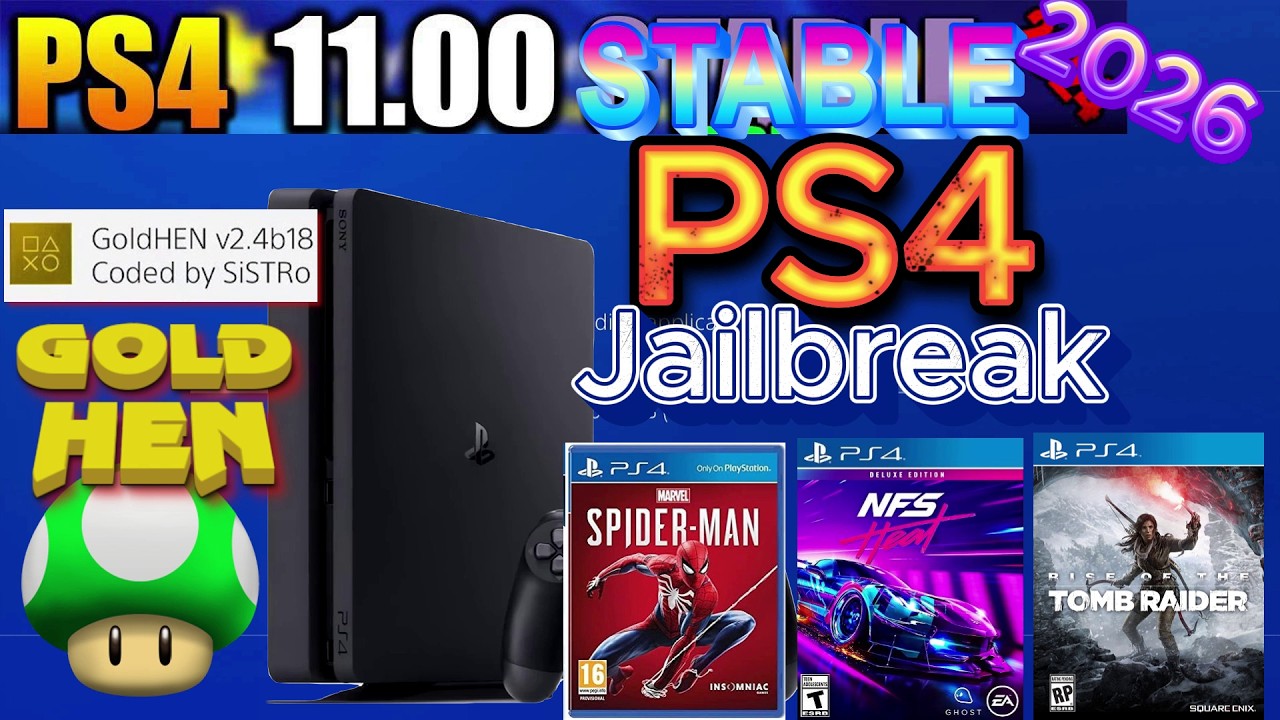 Jak zrobić jailbreak na PS4 w 2026 roku! 11,00 (Super stabilna wersja)