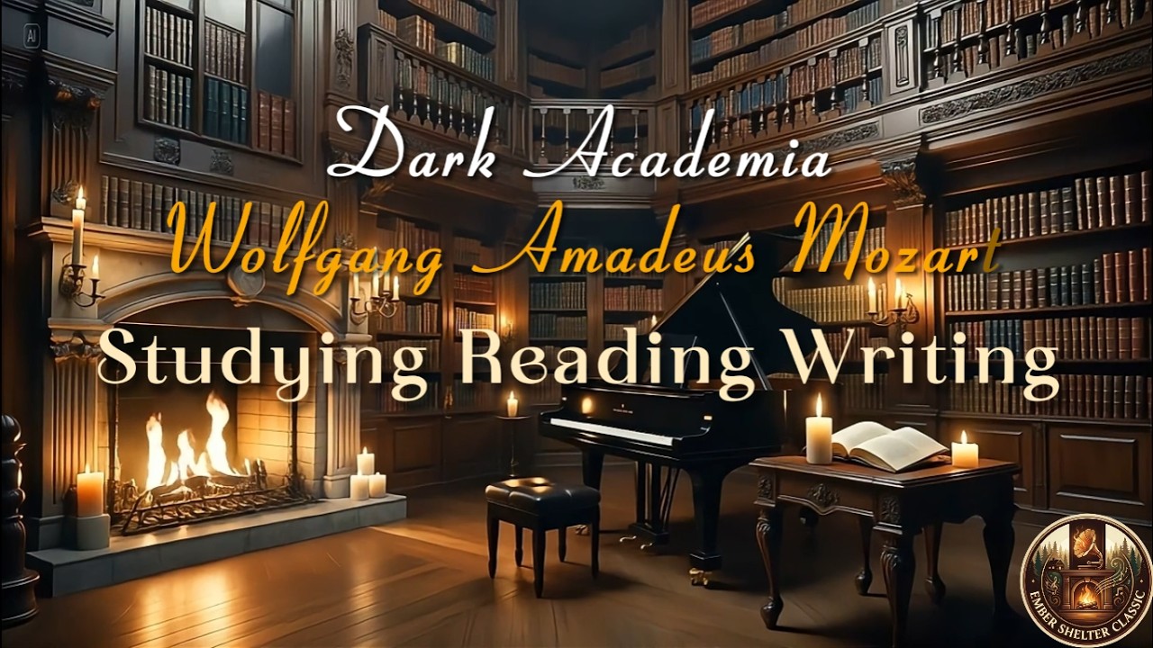 Mozart in Dark Academia Library | Classical Piano Music for Study, Reading & Relaxing | 3h