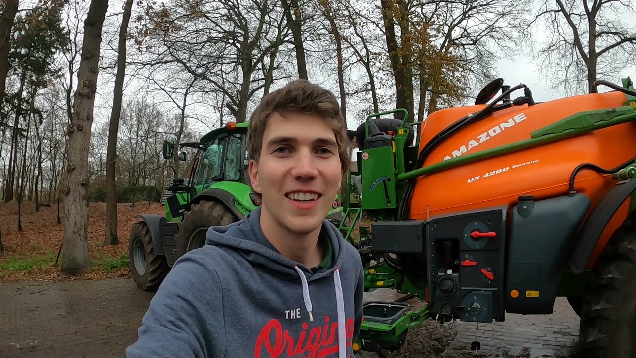 Die Spritze wird eingewintert / So sieht der Raps aus