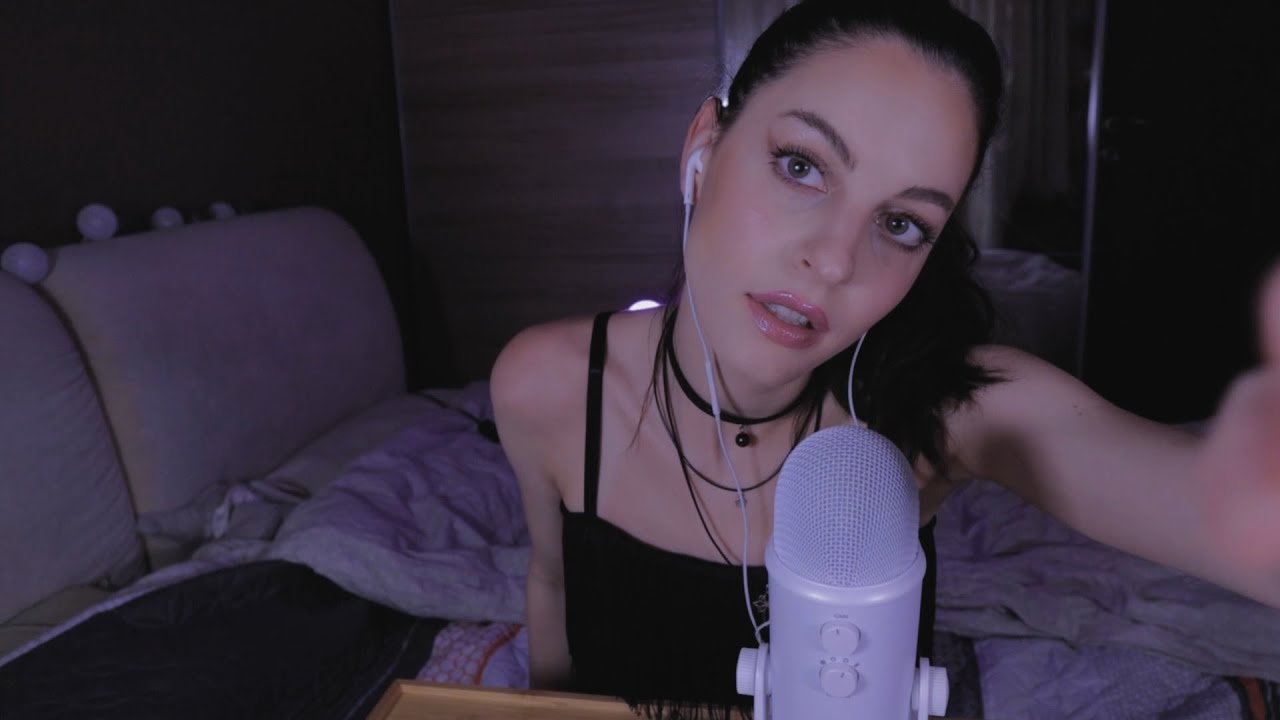 ASMR Unintelligible/Inaudible Whispers w Echo effect & Hand Movements